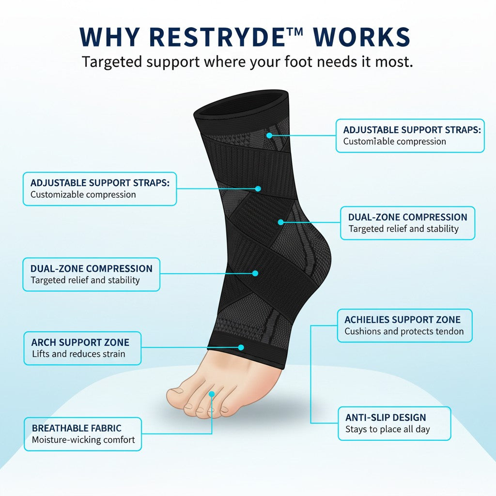 Foot Sleeve with Support Straps