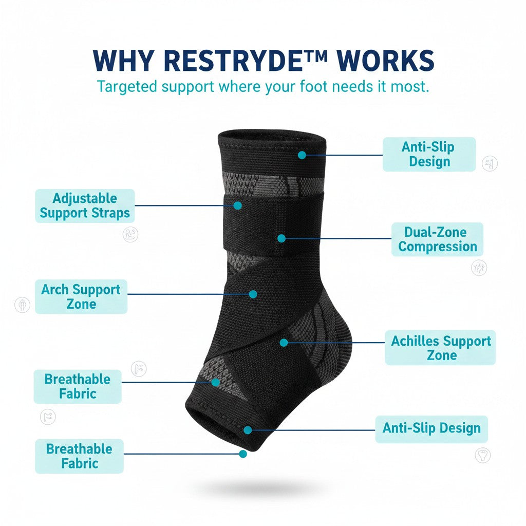 Foot Sleeve with Support Straps