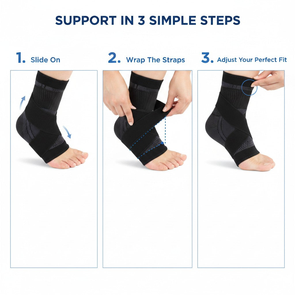 Foot Sleeve with Support Straps