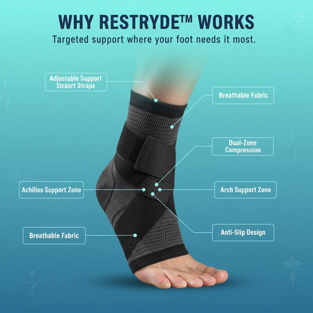 Foot Sleeve with Support Straps