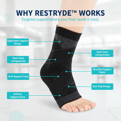 Foot Sleeve with Support Straps