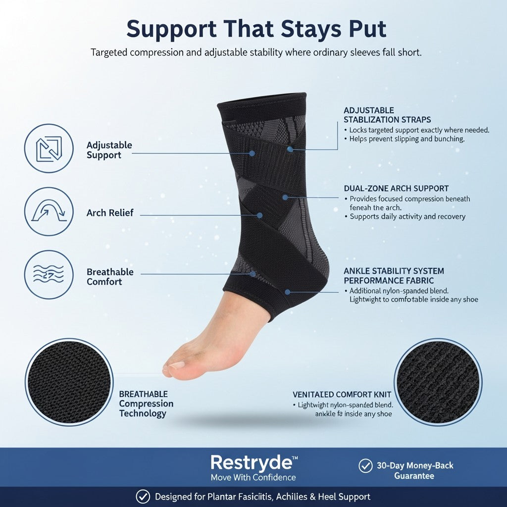 Foot Sleeve with Support Straps