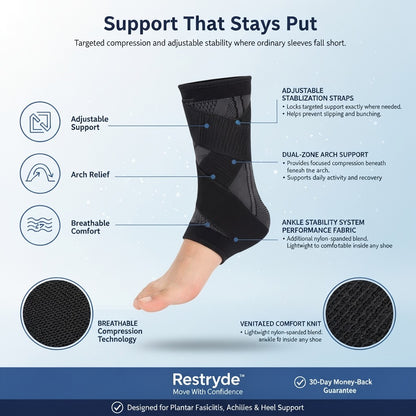 Foot Sleeve with Support Straps