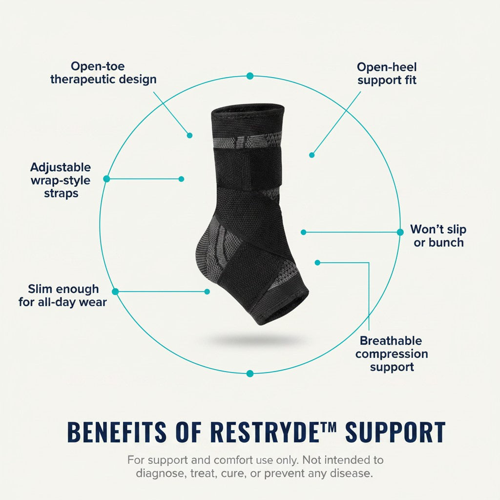 Foot Sleeve with Support Straps